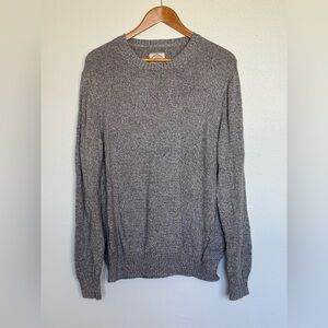 St. John’s Bay 100% Cotton Gray Crewneck Sweater XL Classic Knit